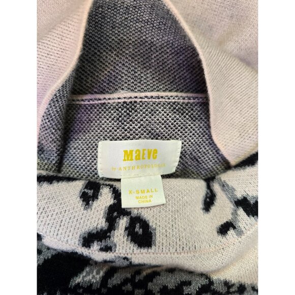 Maeve X-Small Floral Print Sweater By Anthropologie cottagecore boho warm soft - Picture 5 of 6